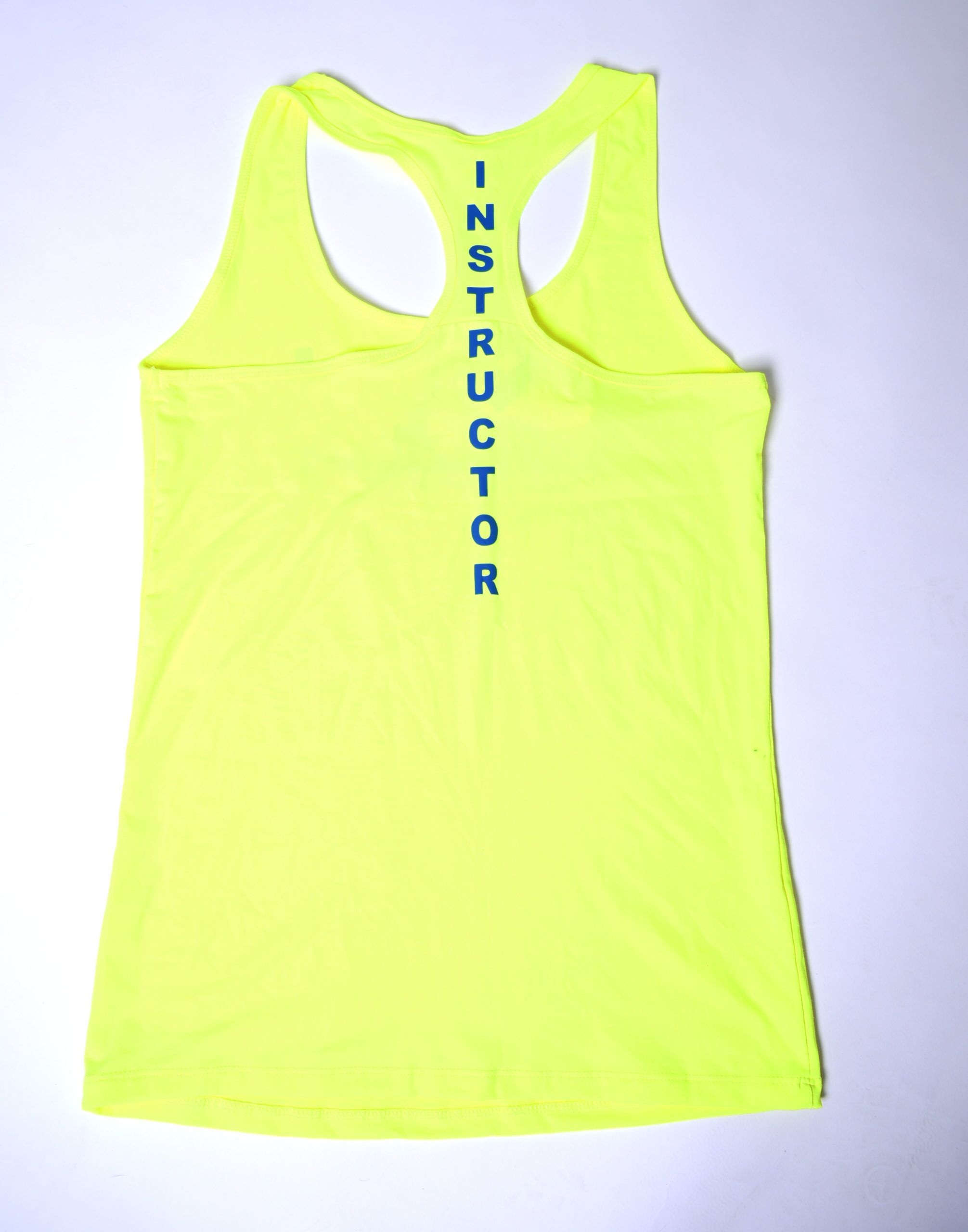 19284 Instructor Shirt gelb mit dem Instructor Aufrduck auf der Rückseite